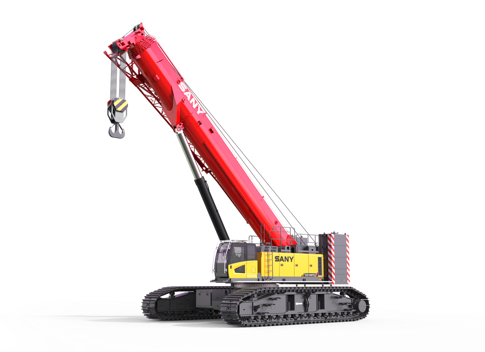 Sany SCE1500TB 150t Telescopic Crawler Crane - Sany Crane